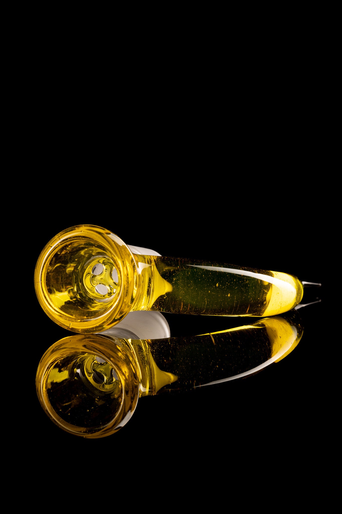 Asu Glass - 18mm 3 Hole Horn Slide - 11