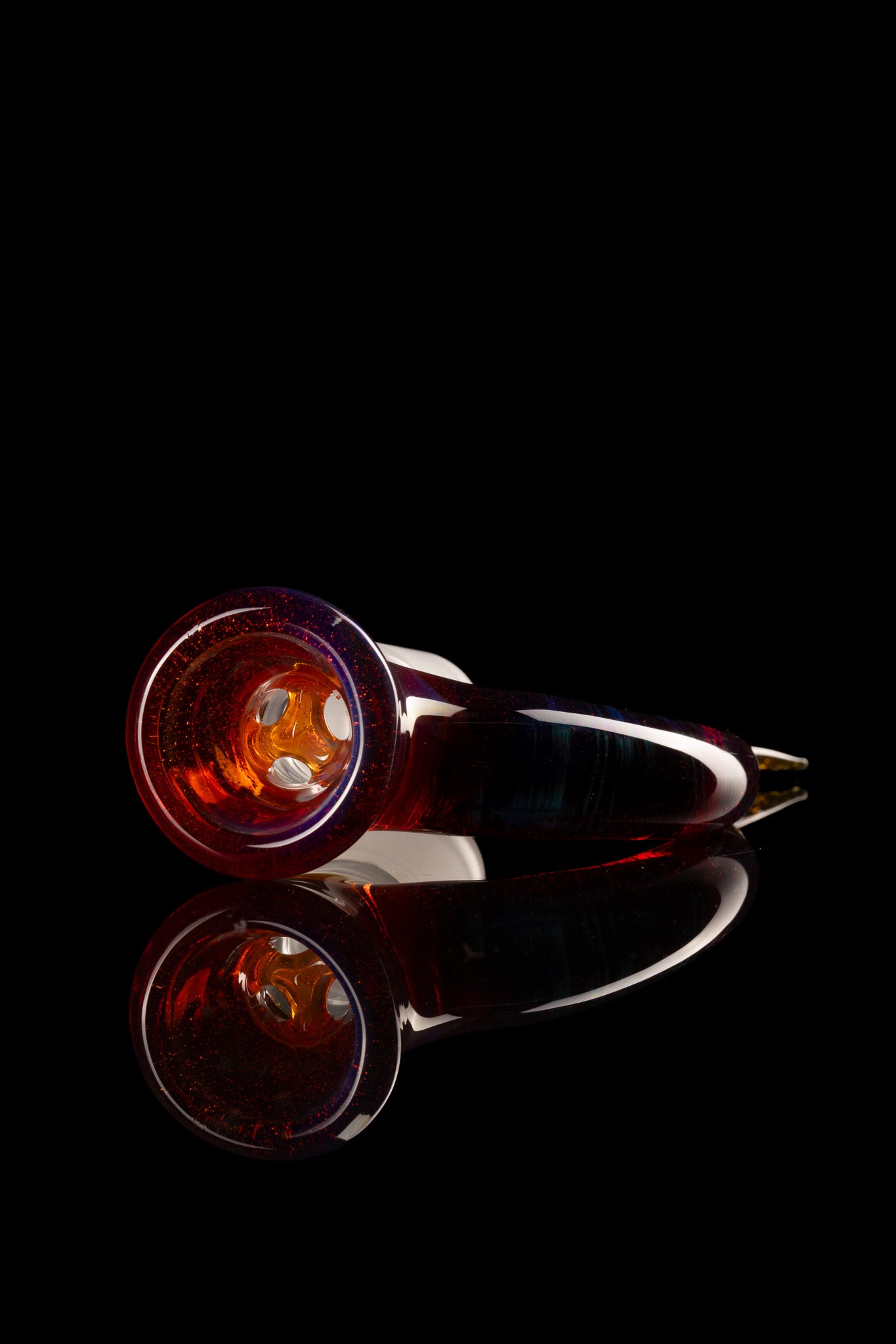 Asu Glass - 18mm 3 Hole Horn Slide - 14