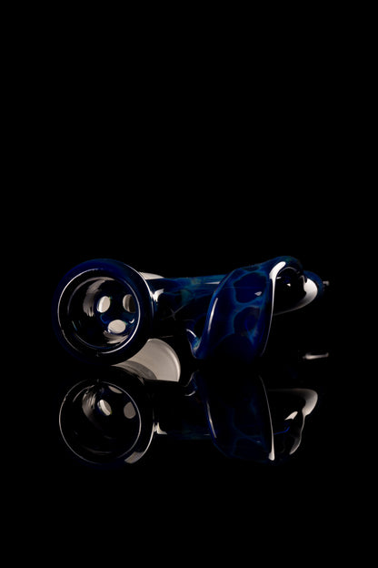 Asu Glass - 18mm 3 Hole Double Horn W/ Flat Horn Slide - 1