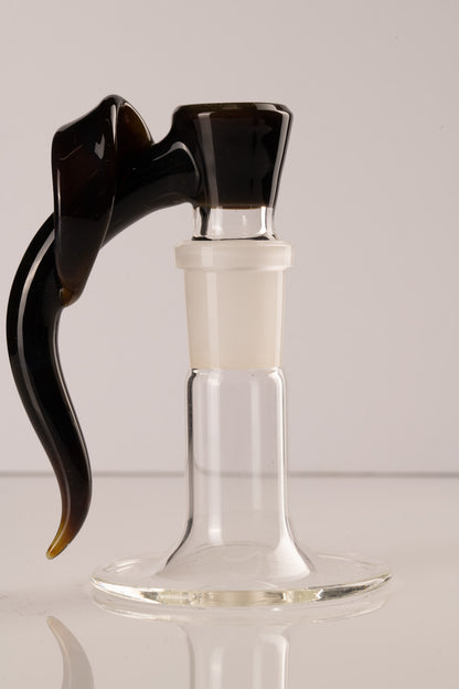 Asu Glass - 18mm 3 Hole Double Horn W/ Flat Horn Slide - 3