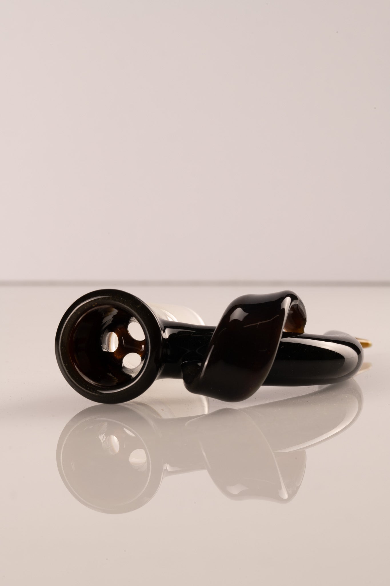 Asu Glass - 18mm 3 Hole Double Horn W/ Flat Horn Slide - 3