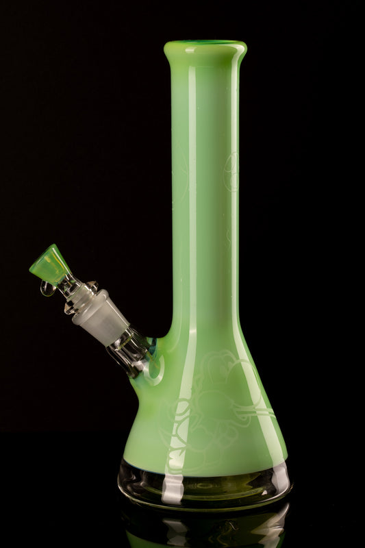 Al Gore - Heavily Accented Yoshi Sandblasted Beaker