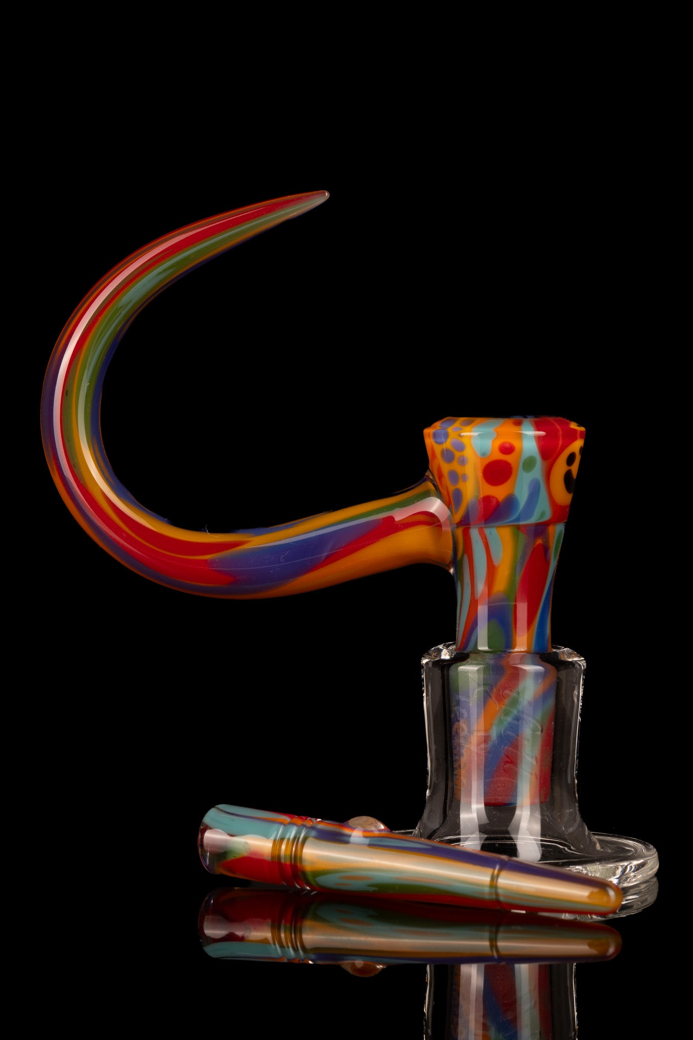 Thill Glassworks X Ty Leeman - 18mm 4 Hole Ty-Dye Slide