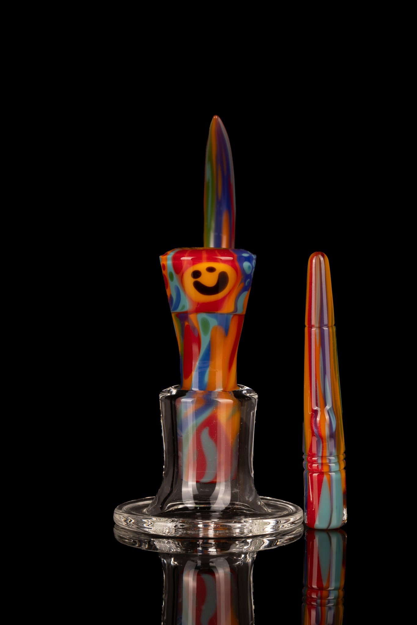 Thill Glassworks X Ty Leeman - 18mm 4 Hole Ty-Dye Slide