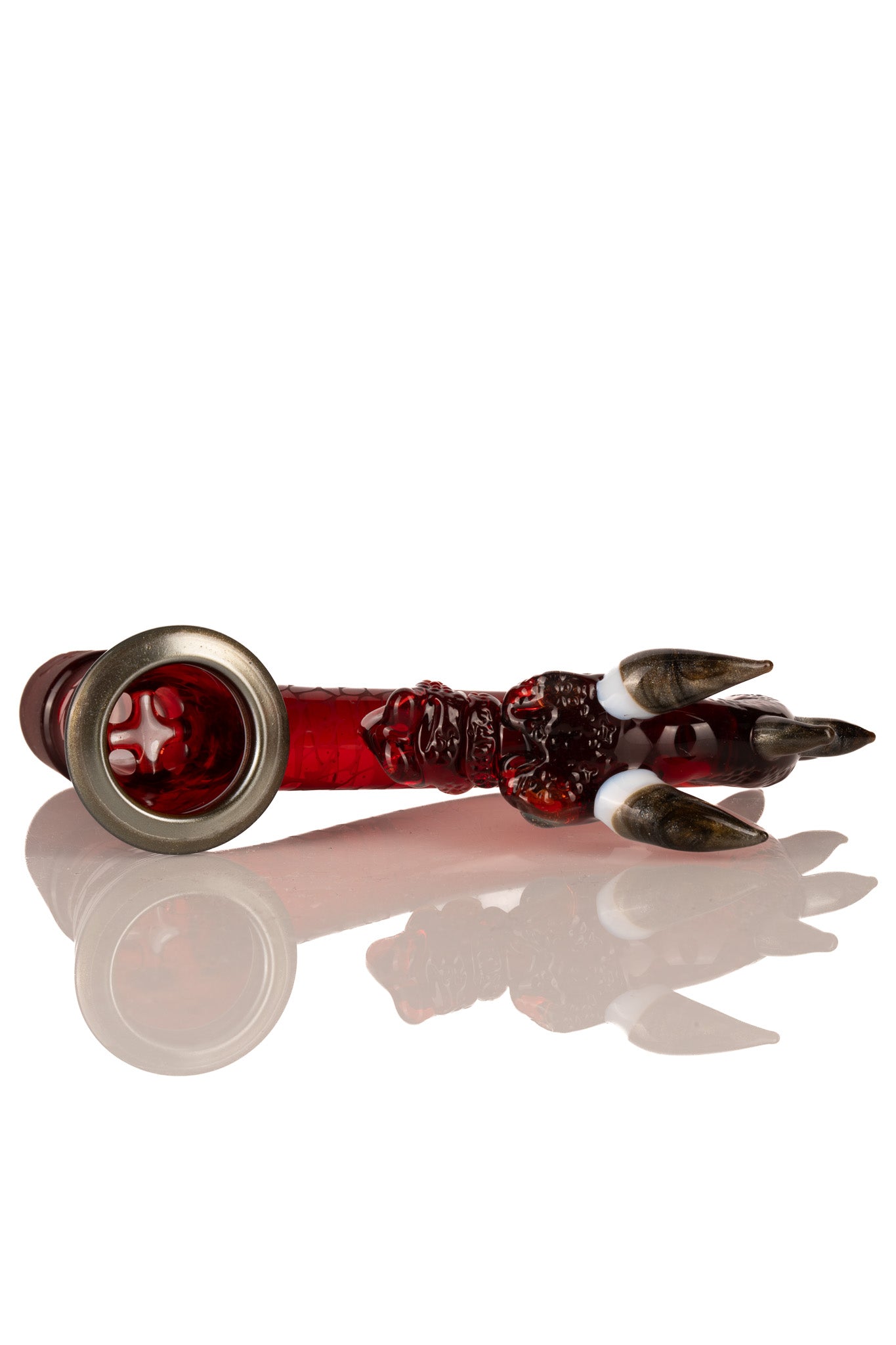 Thill Glassworks X Tony Kazy - 18mm 4 Hole Carved & Textured Dragon Head Slide