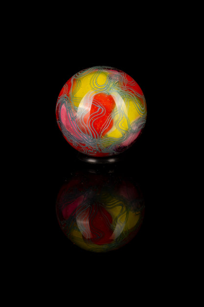 Scomo Glass - Rainbow Scribble Tech Marble - 1