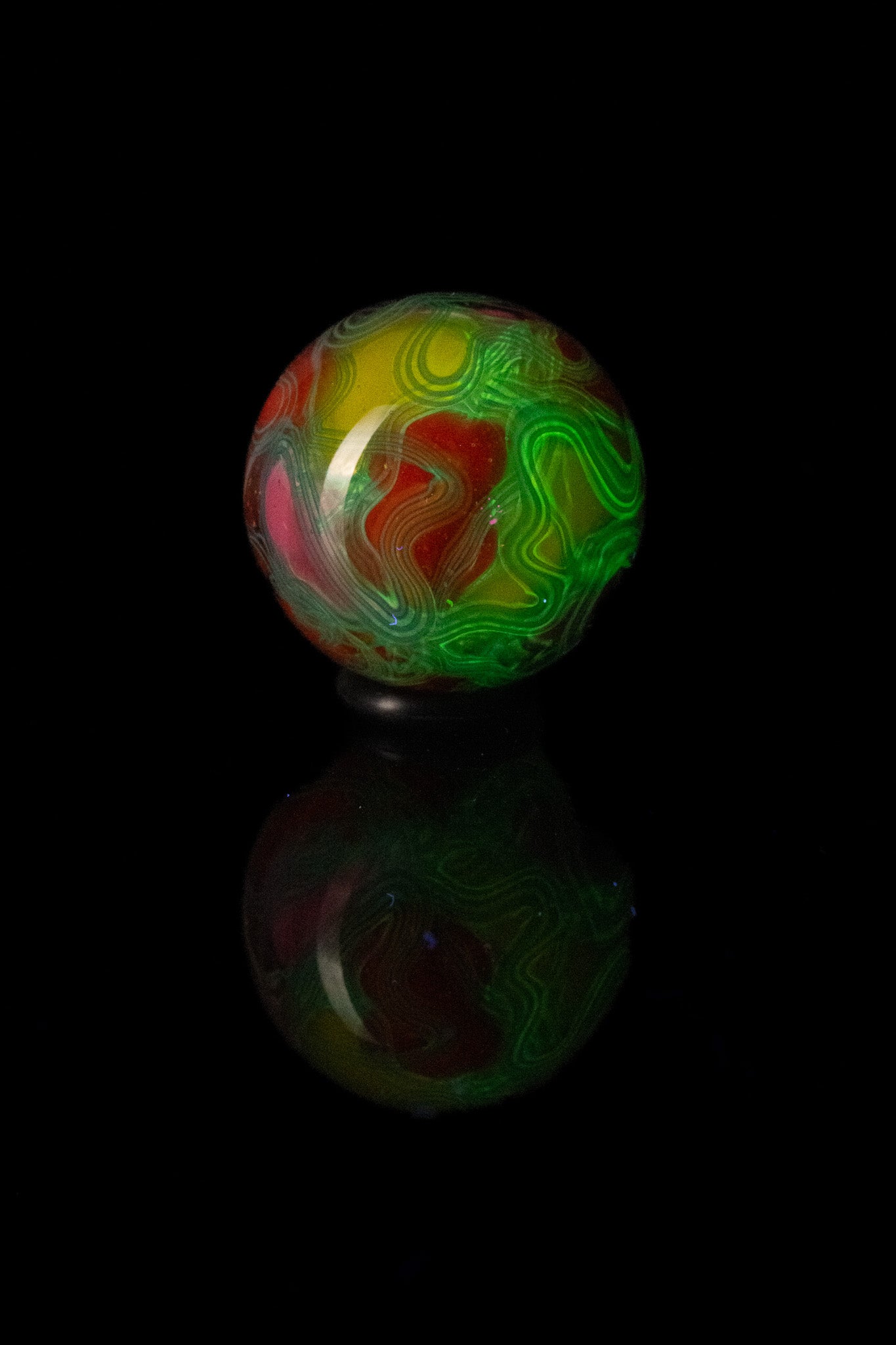 Scomo Glass - Rainbow Scribble Tech Marble - 1