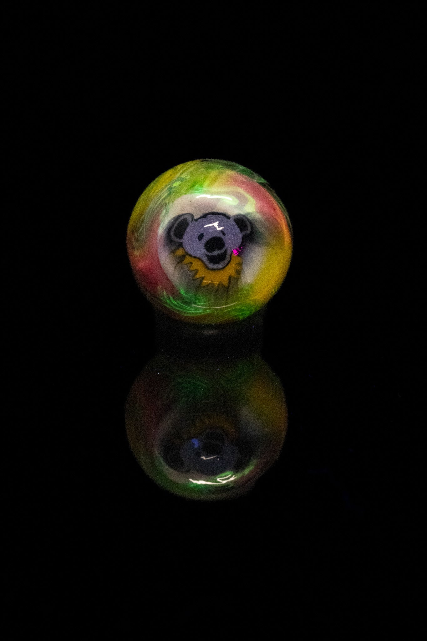 Scomo Glass - Dancing Bear Scribble Tech Marble - Small