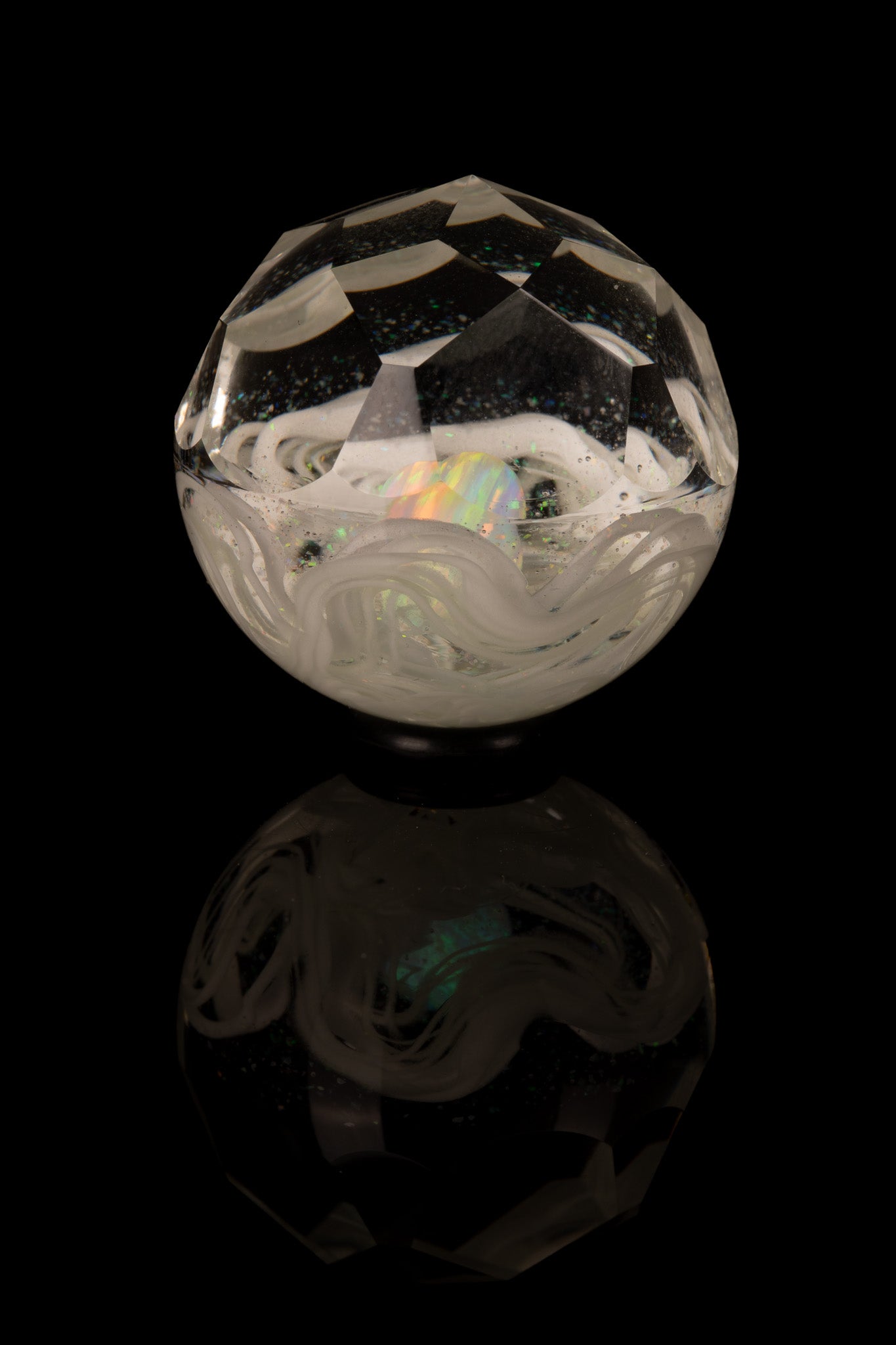 Scomo Glass - Faceted UV Scribble Tech Roller W/ Opal