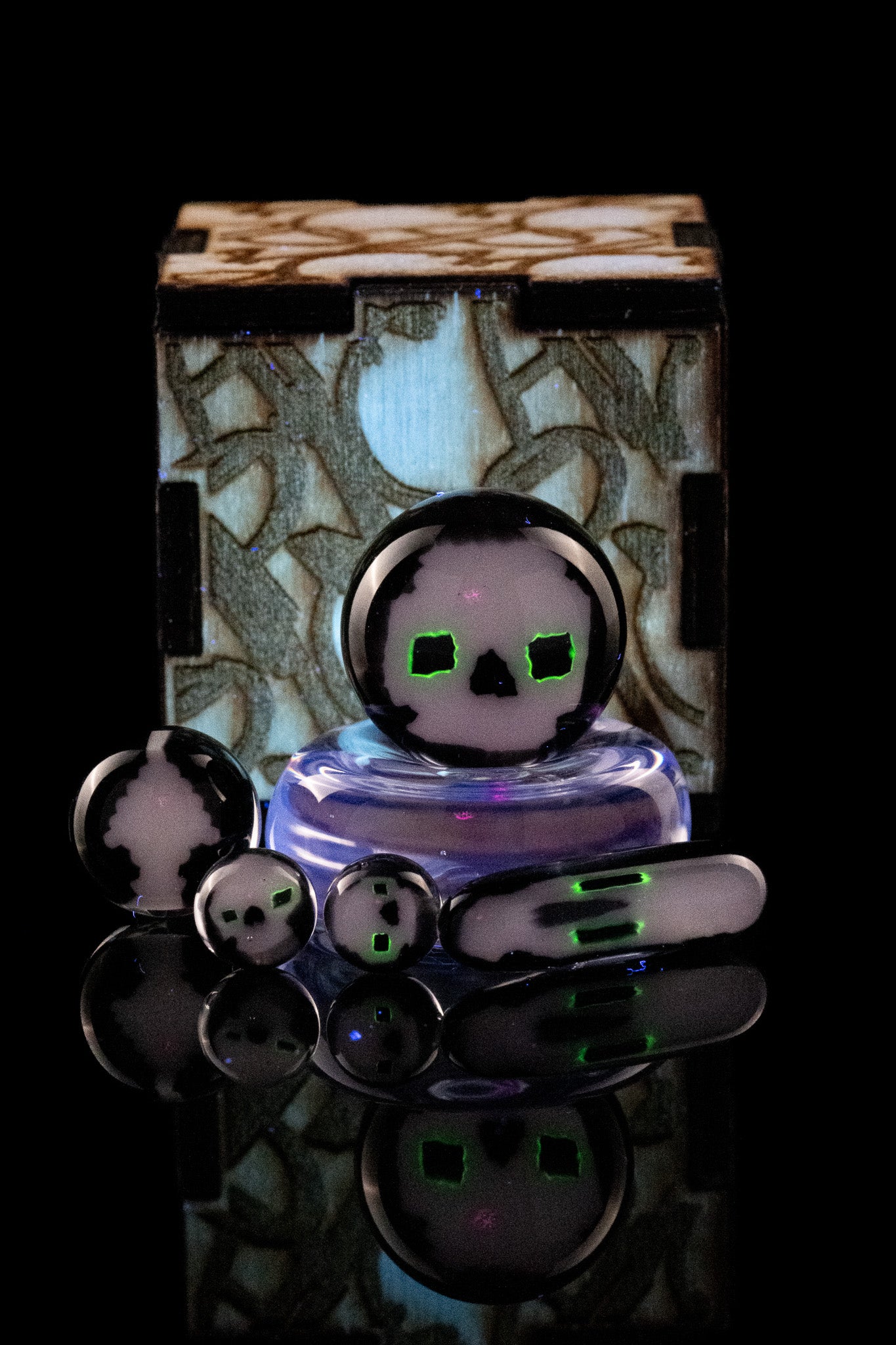 Crunkelstein Glass - Skull Millie Slurper Set