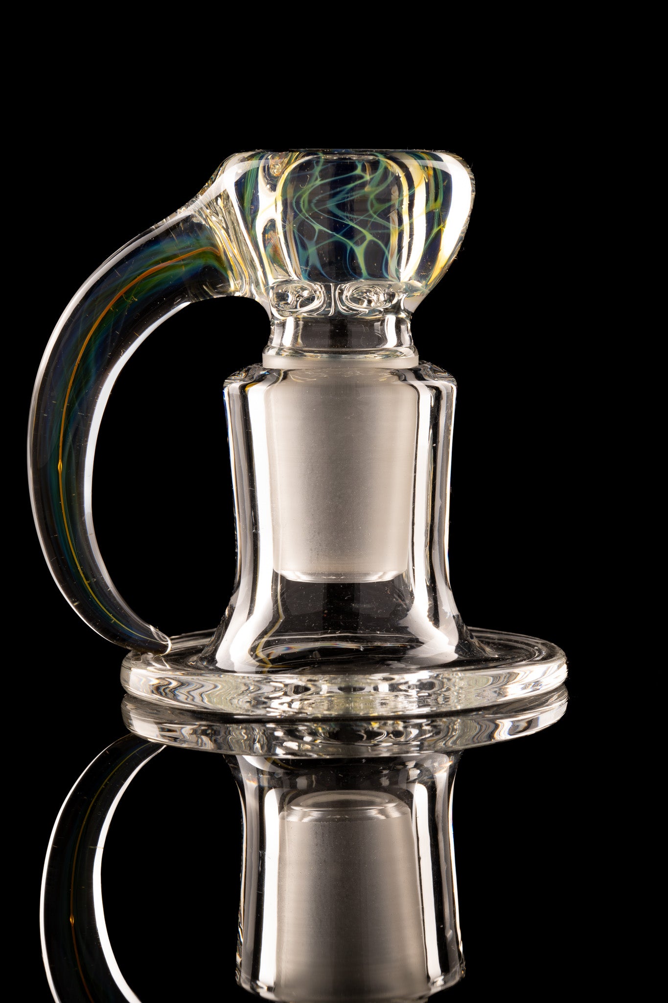 Tombstoned Glass - 18mm 4 Hole Fumed Horn Slide - 2