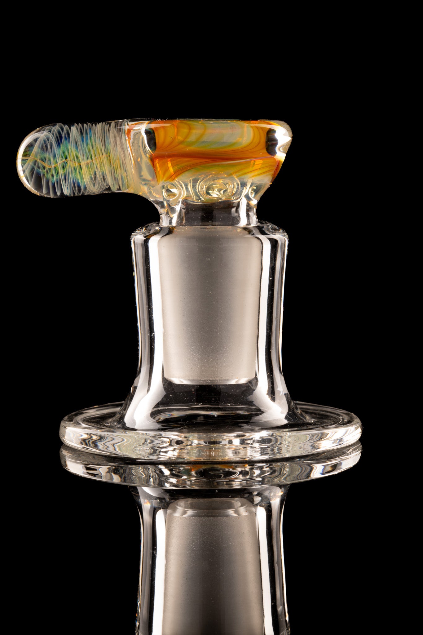 Tombstoned Glass - 18mm 4 Hole Fumed Nub Slide - 1
