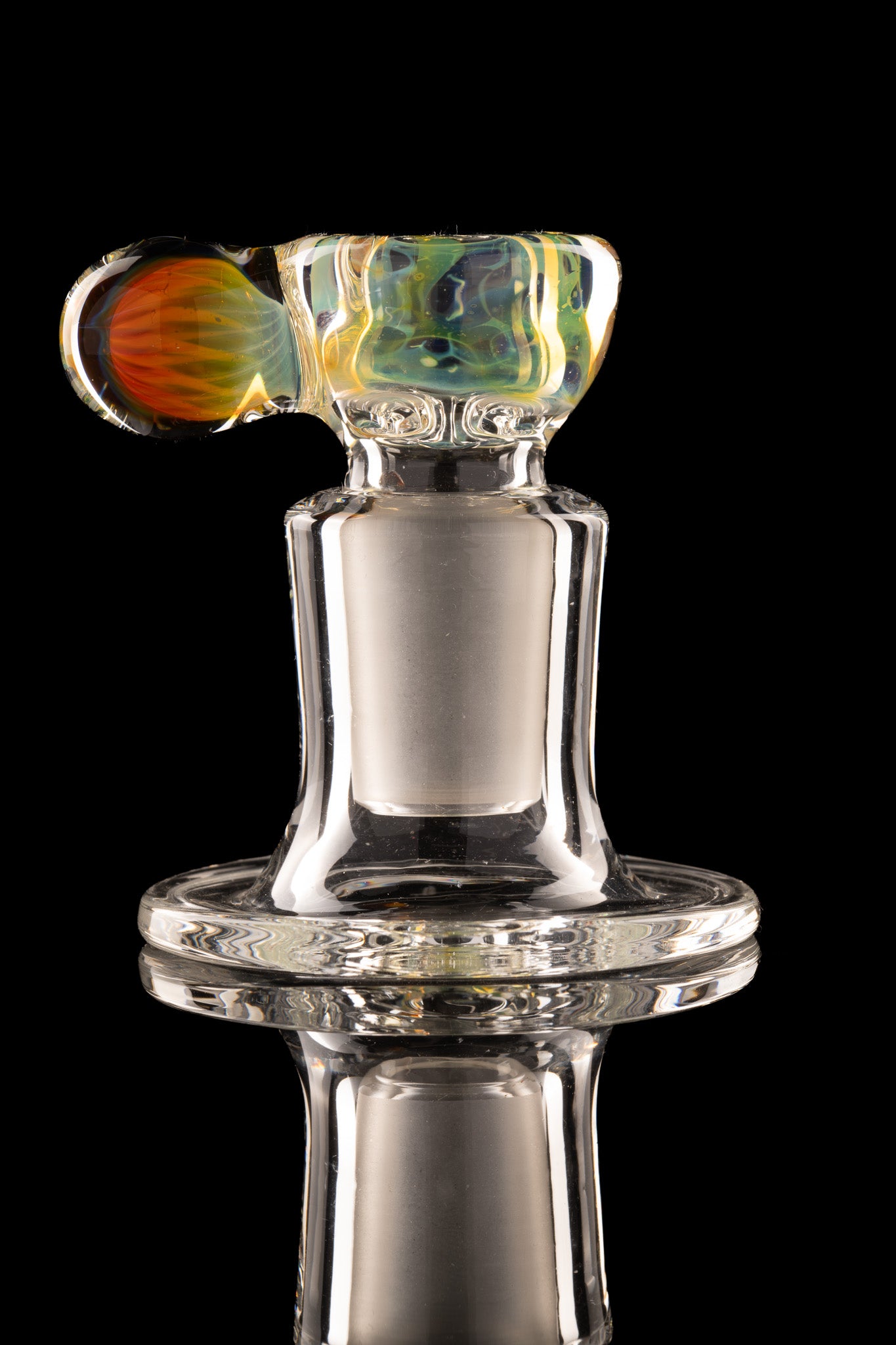Tombstoned Glass - 18mm 4 Hole Fumed Nub Slide - 2