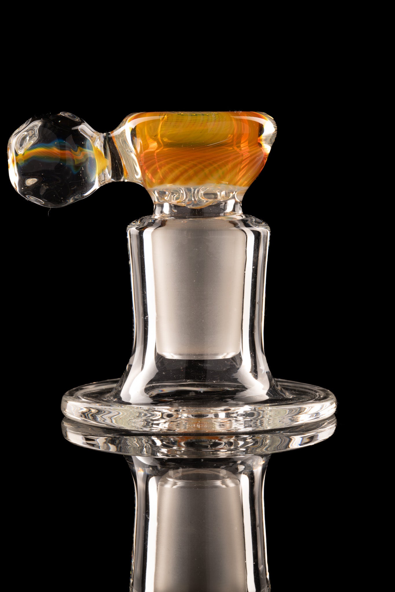 Tombstoned Glass - 18mm 4 Hole Fumed Nub Slide - 3