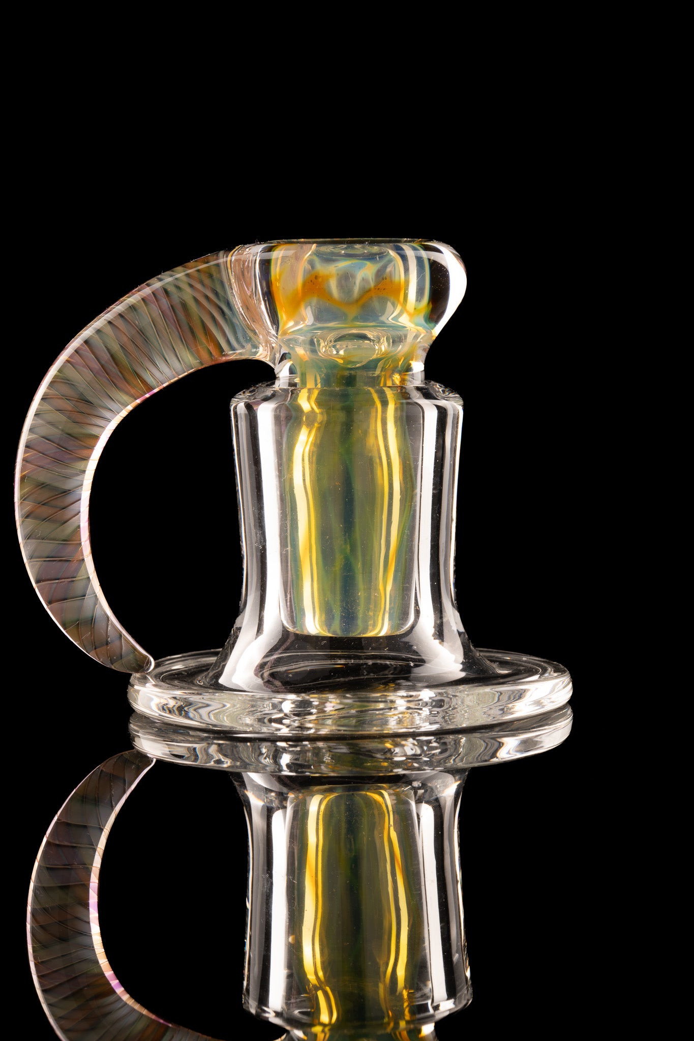 Tombstoned Glass - 18mm 4 Hole Fully Worked Fume Slide - 1