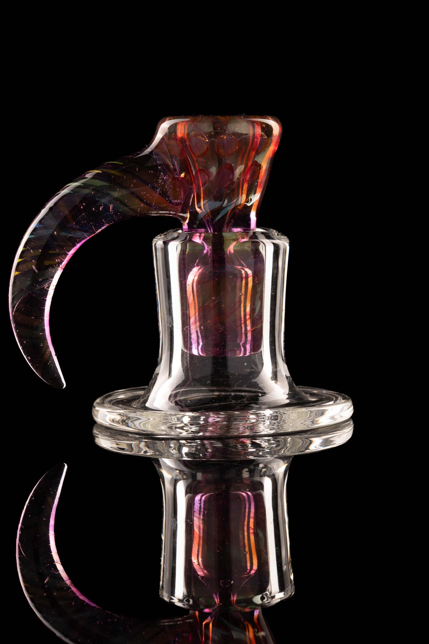 Tombstoned Glass - 18mm 1 Hole Fully Worked Fume Slide