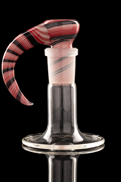 Tombstoned Glass - 18mm 4 Hole Fully Worked Linework Slide