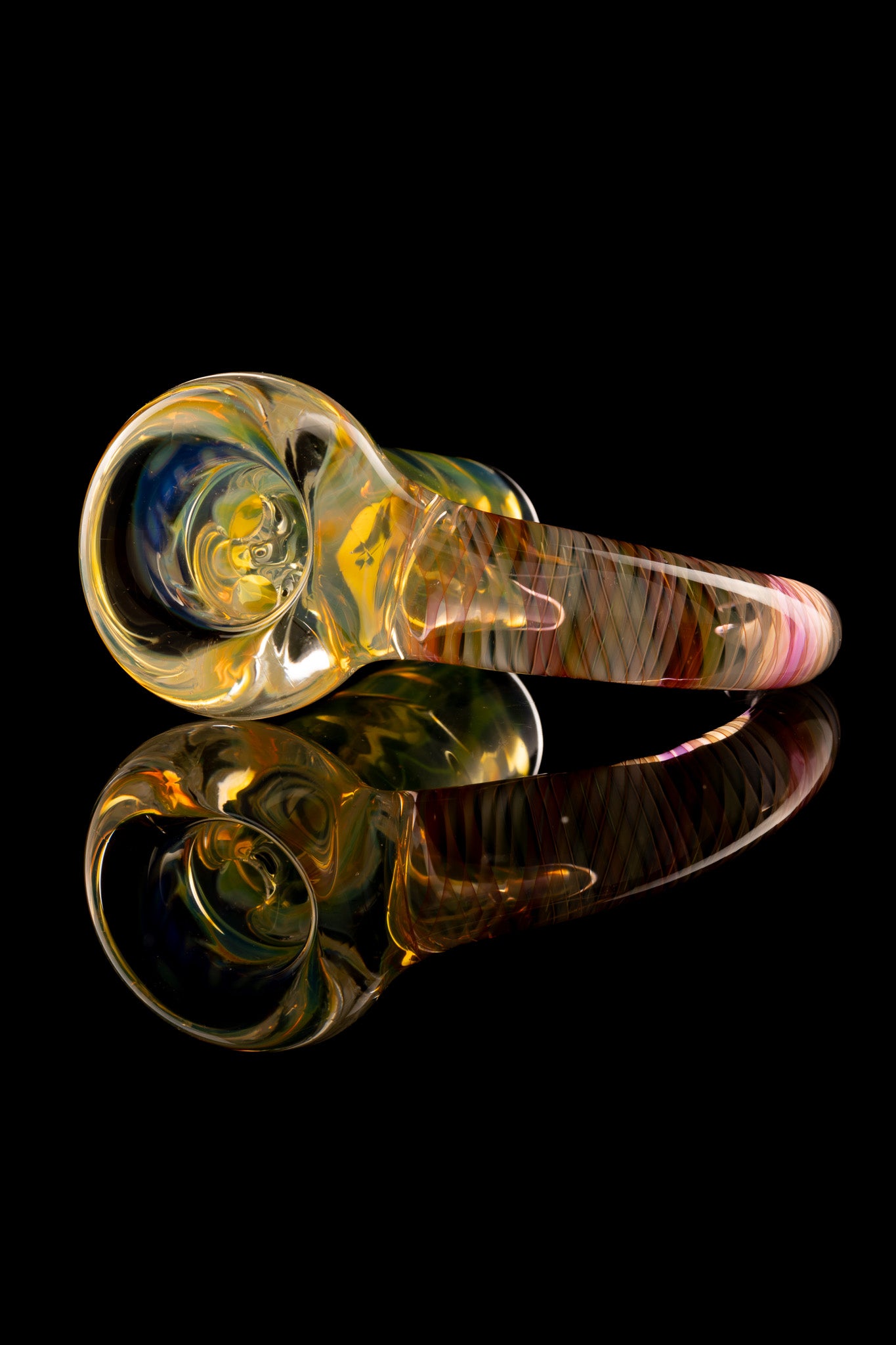 Tombstoned Glass - 18mm 4 Hole Fully Worked Fume Slide - 1