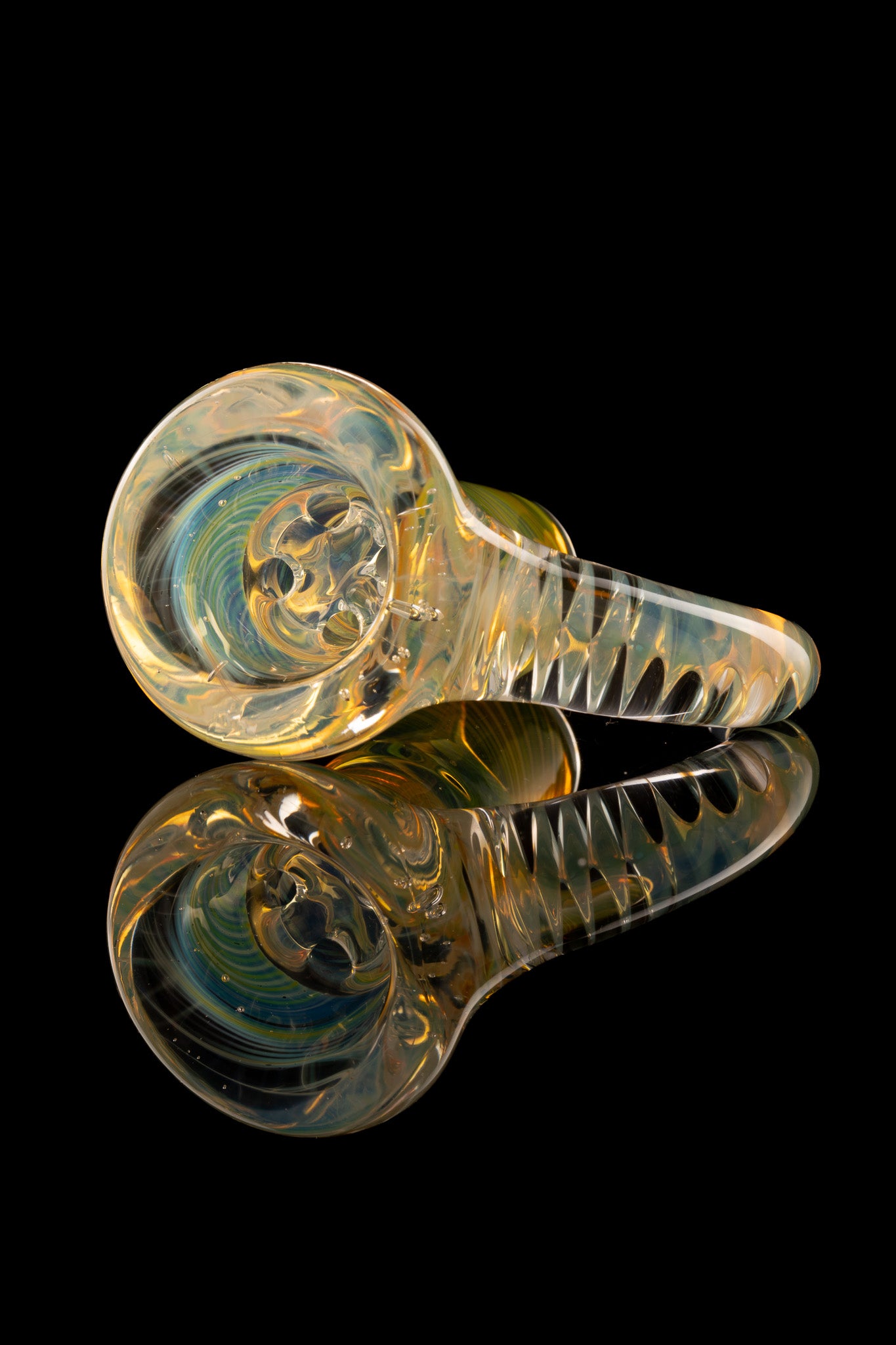 Tombstoned Glass - 18mm 4 Hole Fully Worked Fume Slide - 2