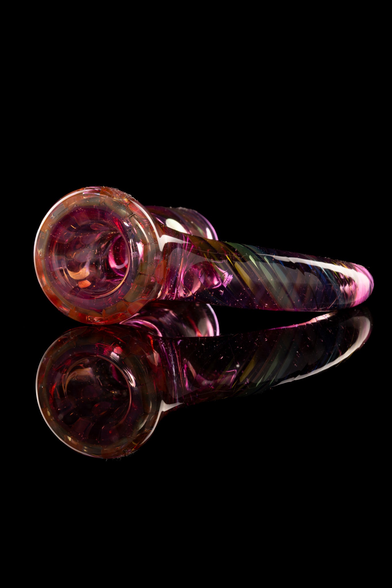 Tombstoned Glass - 18mm 1 Hole Fully Worked Fume Slide