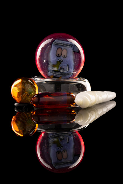 Tombstoned Glass - Towelie Slurper Set W/ Glass Joint