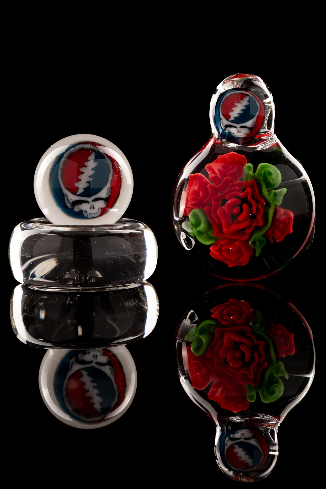 Tombstoned Glass - Grateful Dead Pendant & Marble Set - 2