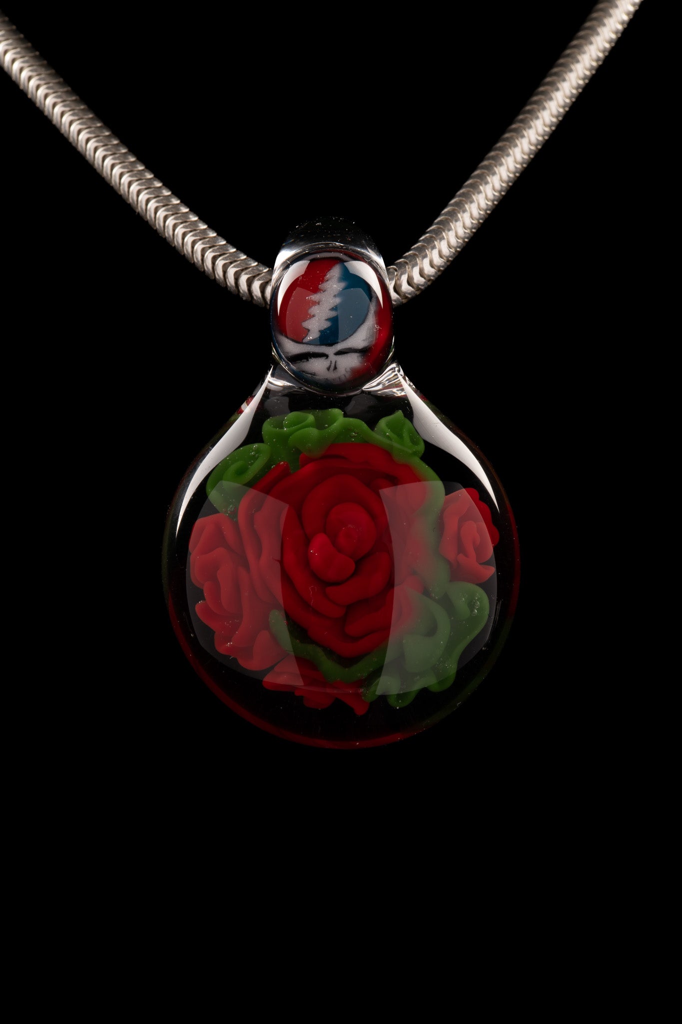 Tombstoned Glass - Grateful Dead Pendant & Marble Set - 1