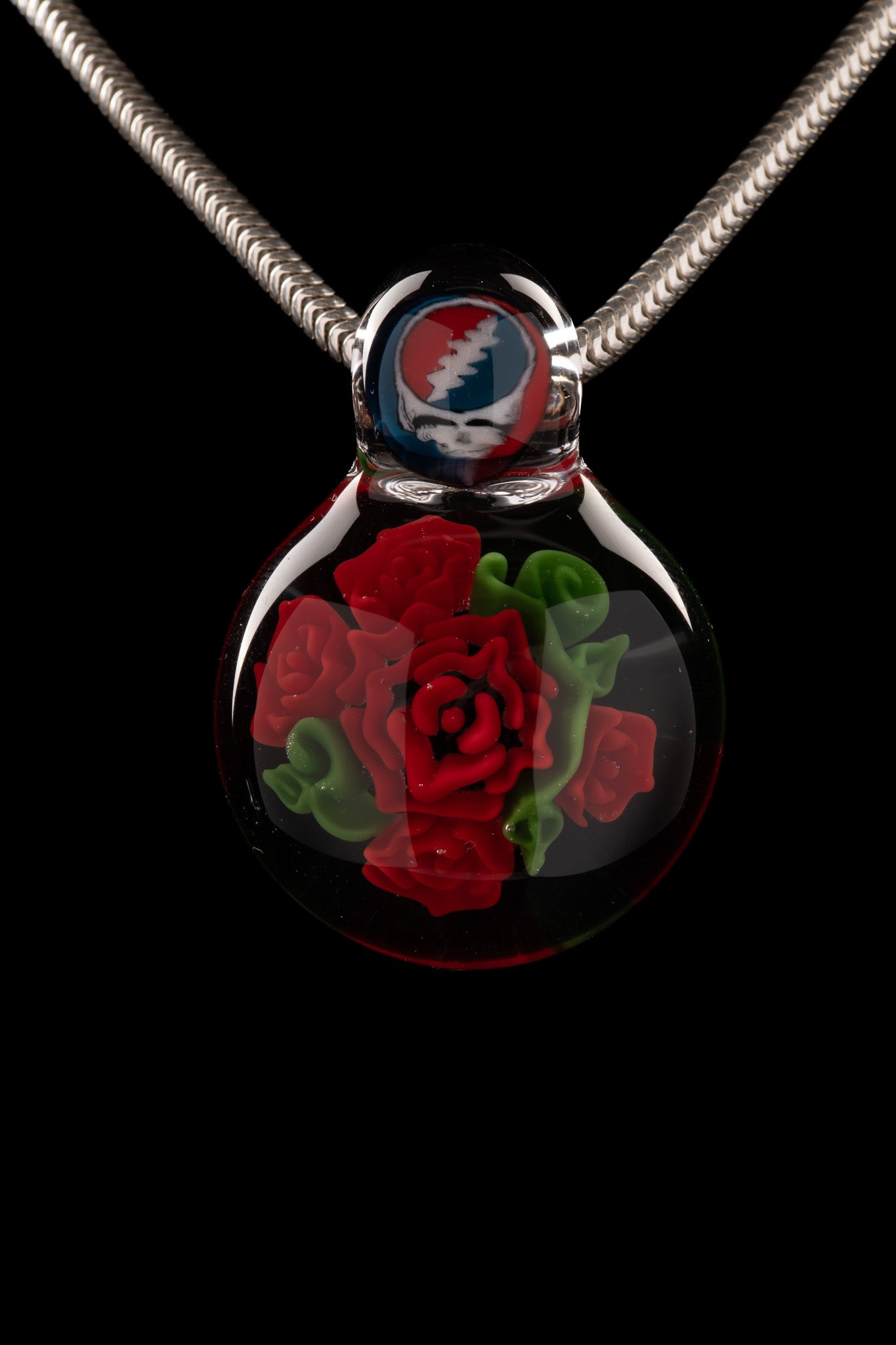 Tombstoned Glass - Grateful Dead Pendant & Marble Set - 2