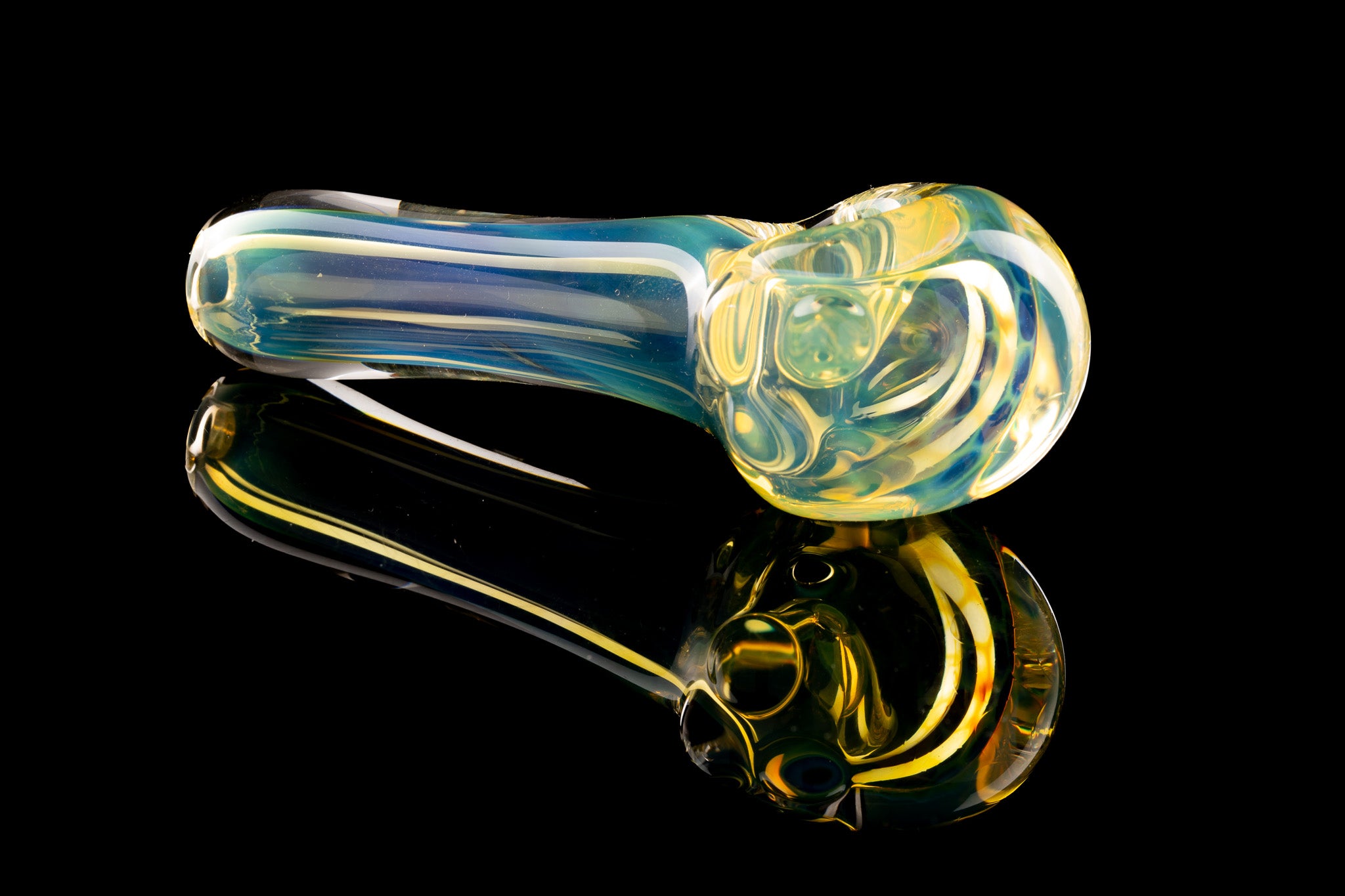 Tombstoned Glass - Fumed Honeycomb Spoon