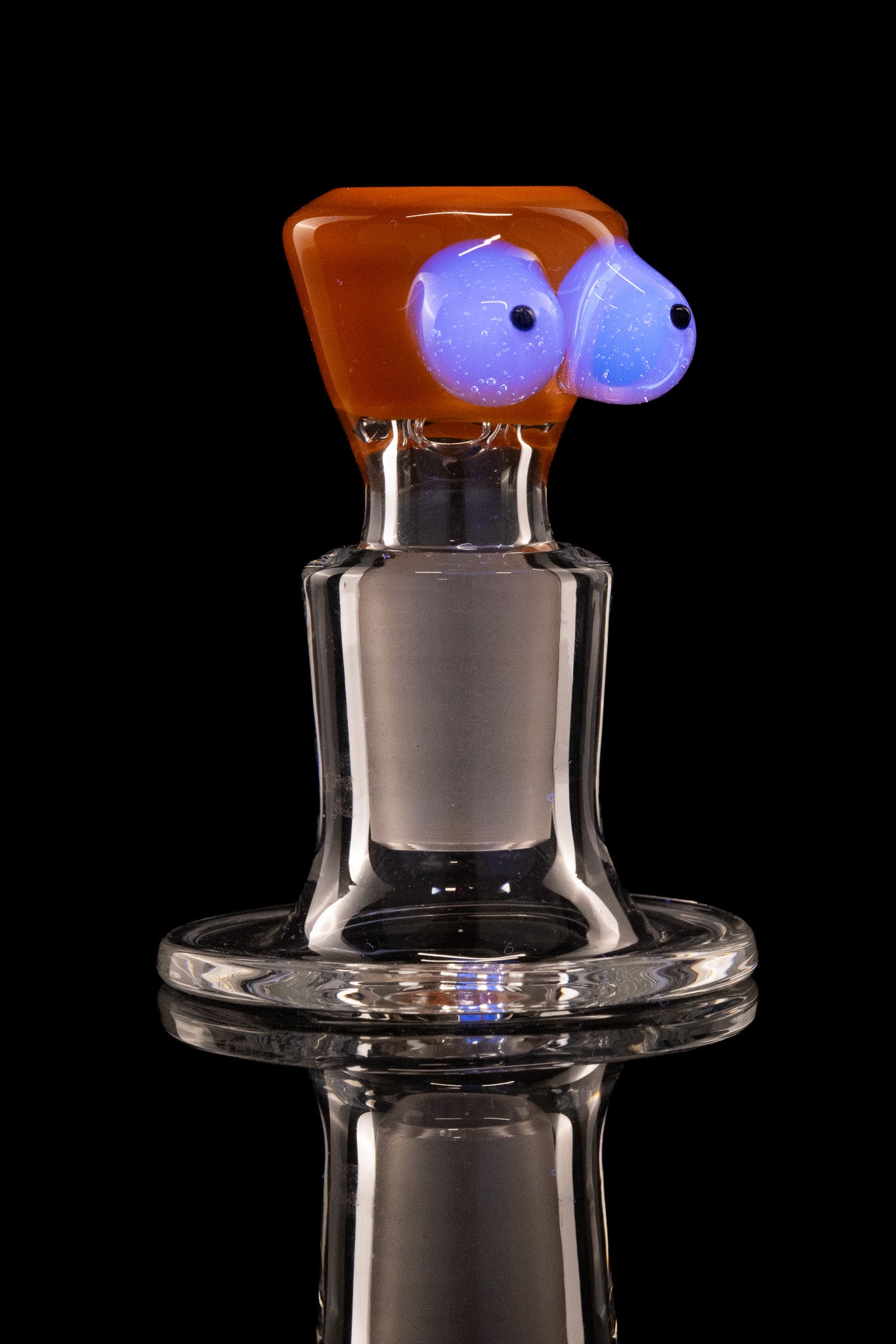 Titz Glass - 18mm 4 Hole Single Colour Titty Slide - 1