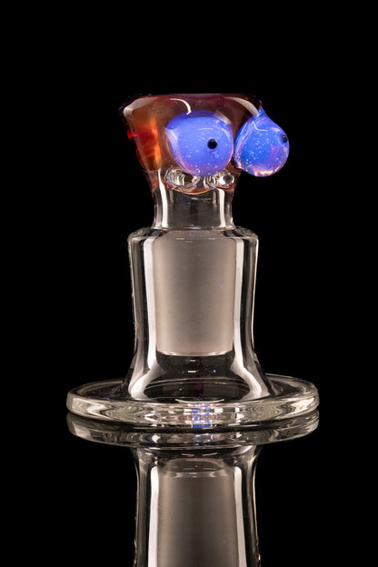 Titz Glass - 18mm 4 Hole Single Colour Titty Slide - 5