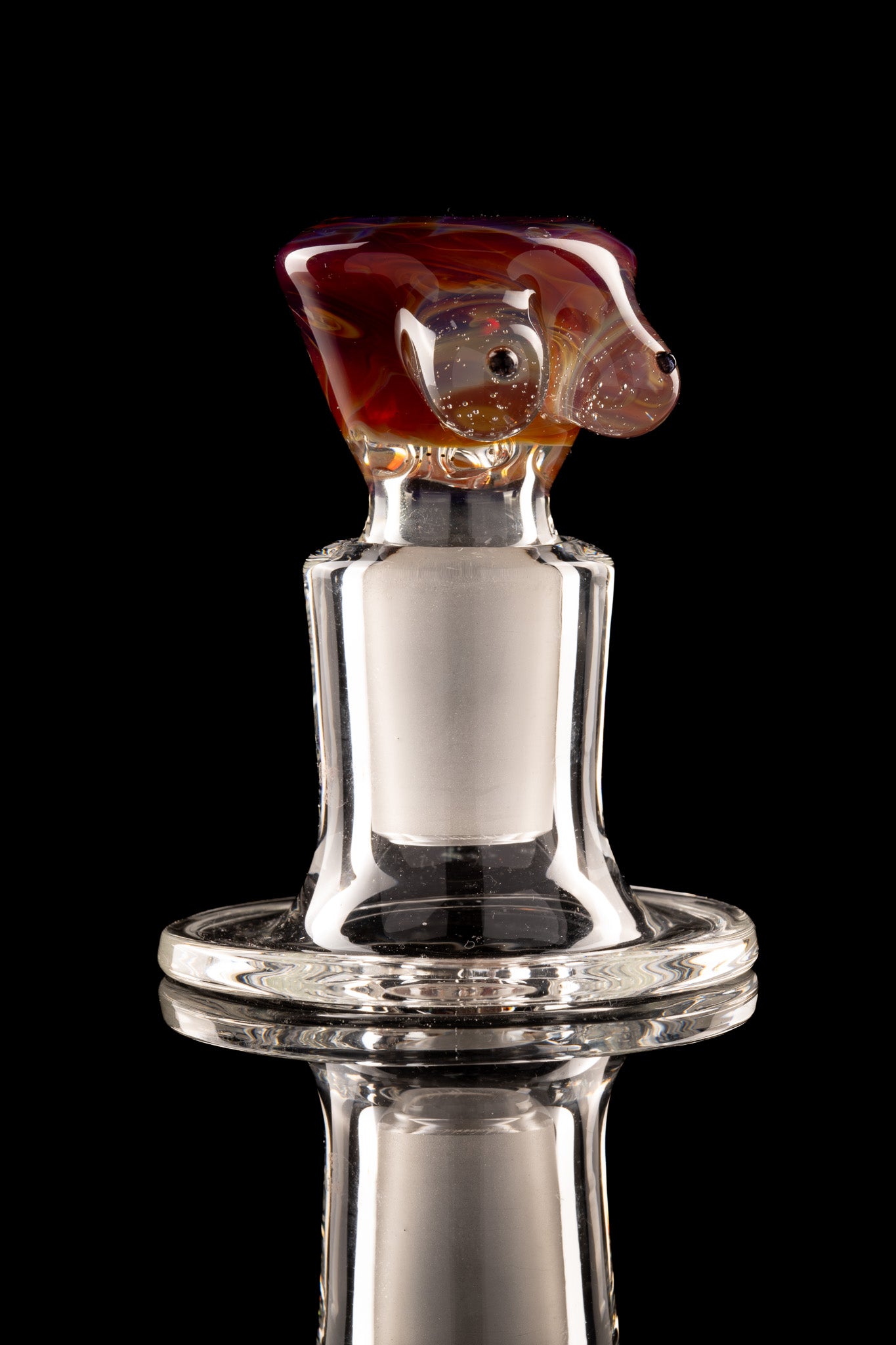 Titz Glass - 18mm 4 Hole Single Colour Titty Slide - 6