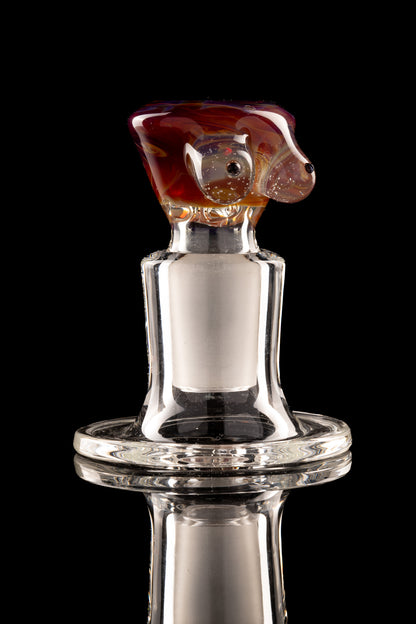 Titz Glass - 18mm 4 Hole Single Colour Titty Slide - 6