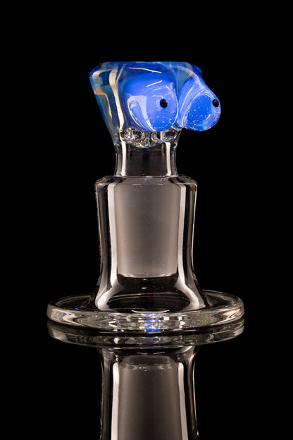 Titz Glass - 18mm 4 Hole Single Colour Titty Slide - 7
