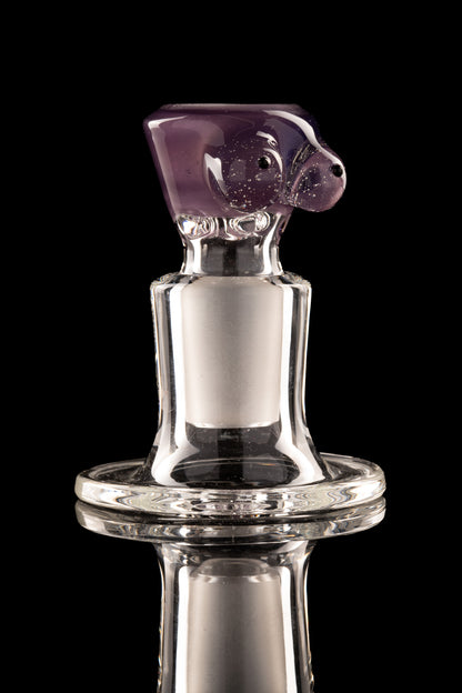 Titz Glass - 18mm 4 Hole Single Colour Titty Slide - 9