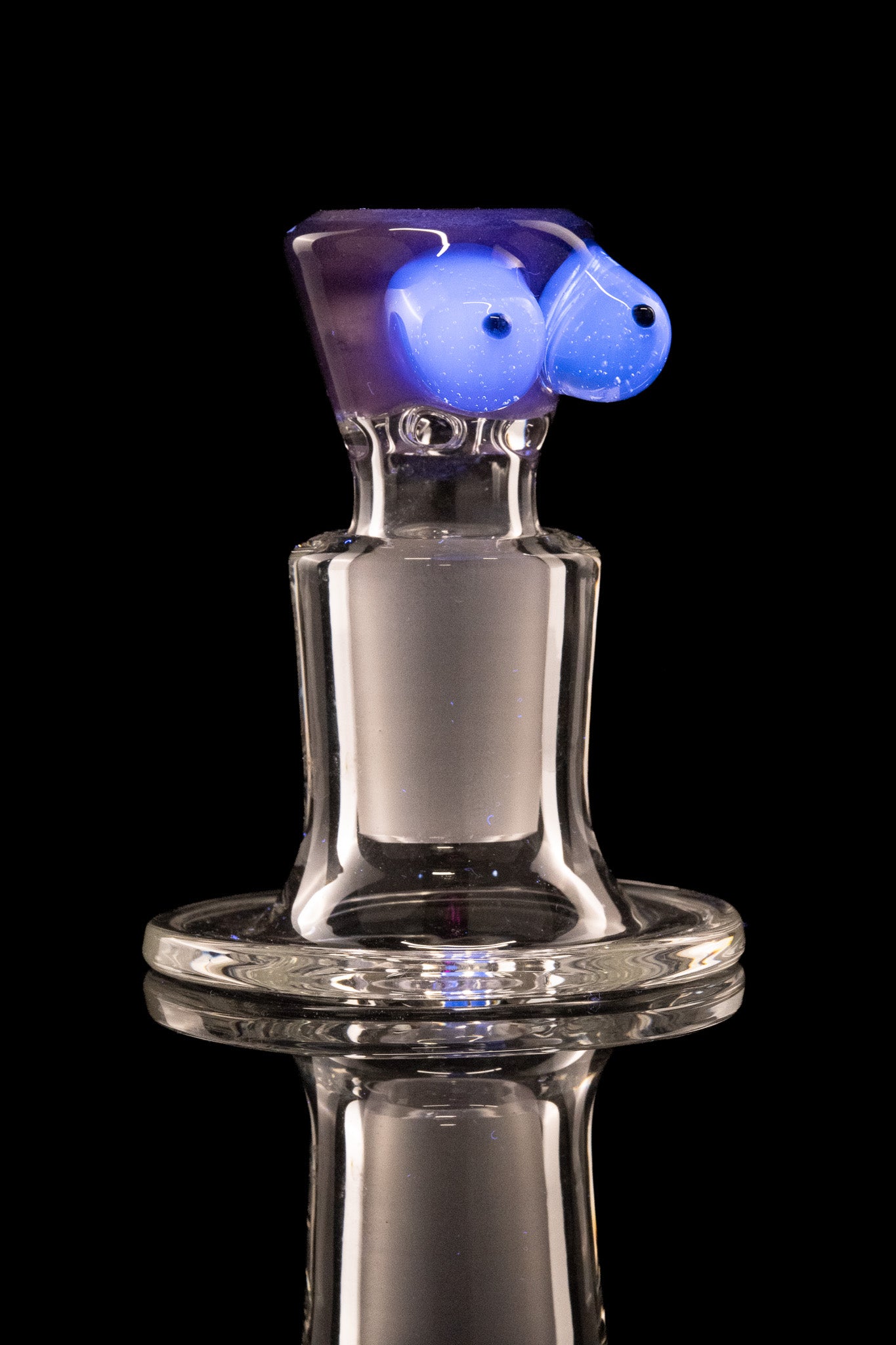 Titz Glass - 18mm 4 Hole Single Colour Titty Slide - 12