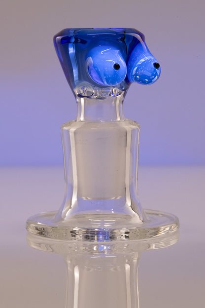 Titz Glass - 18mm 4 Hole Single Colour Titty Slide - 13