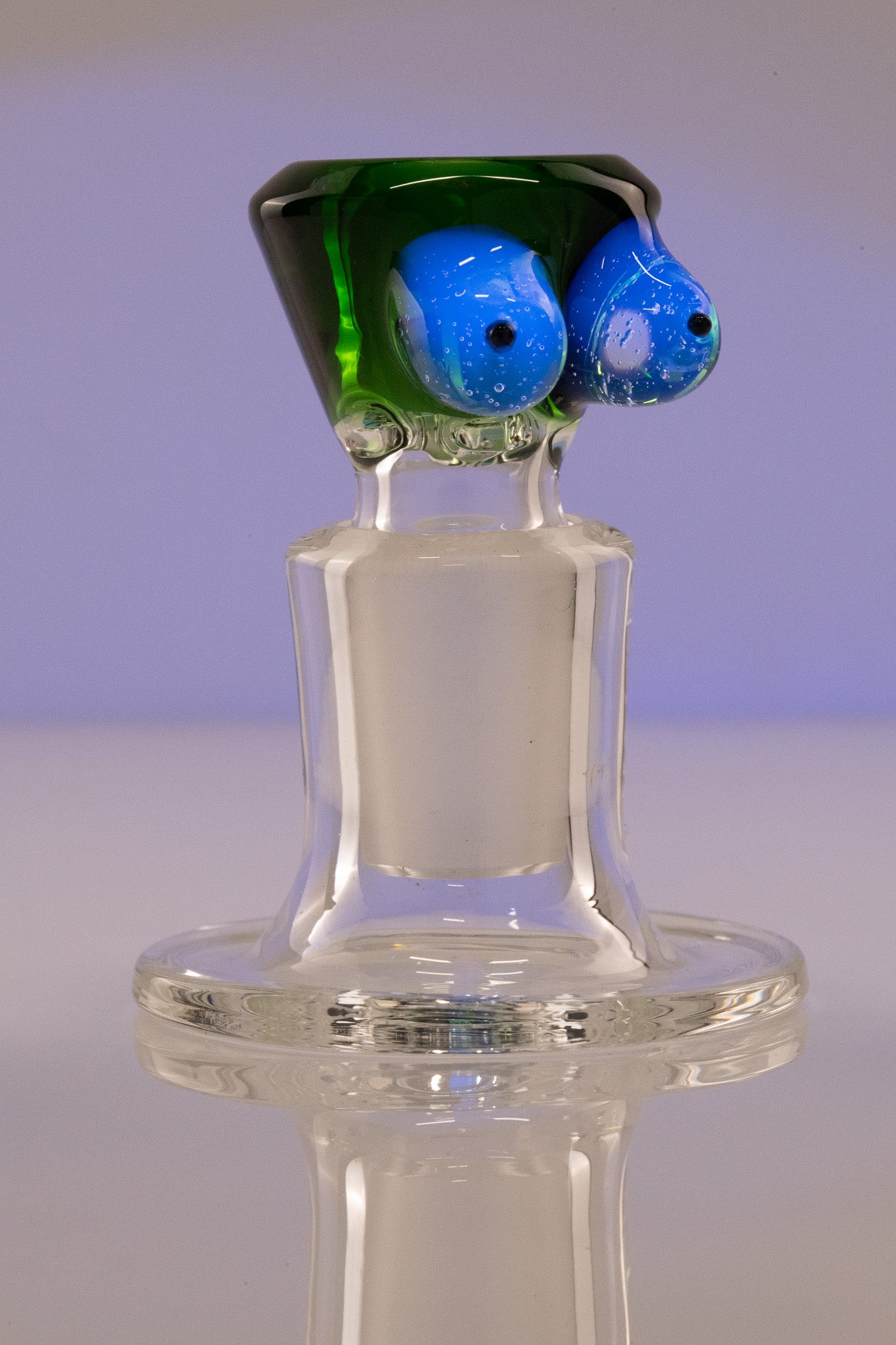 Titz Glass - 18mm 4 Hole Single Colour Titty Slide - 14