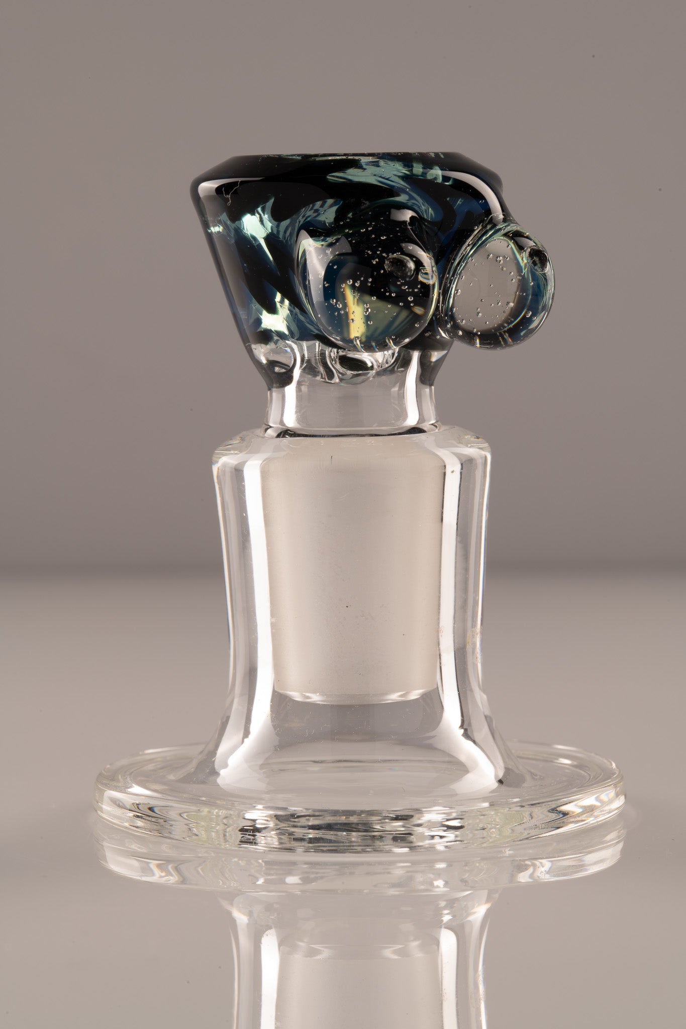 Titz Glass - 18mm 4 Hole Line Worked Titty Slide - 9