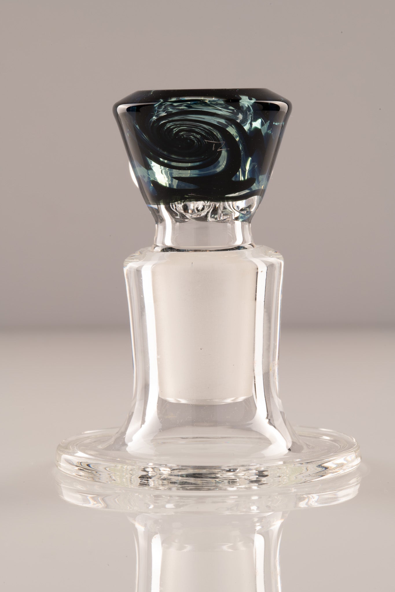 Titz Glass - 18mm 4 Hole Line Worked Titty Slide - 9