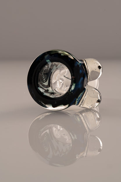 Titz Glass - 18mm 4 Hole Line Worked Titty Slide - 9