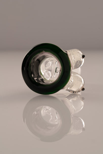 Titz Glass - 18mm 4 Hole Line Worked Titty Slide - 10