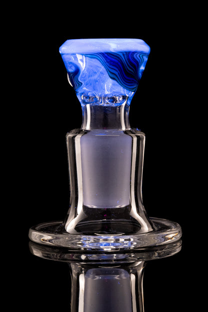 Titz Glass - 18mm 4 Hole Line Worked Titty Slide - 2