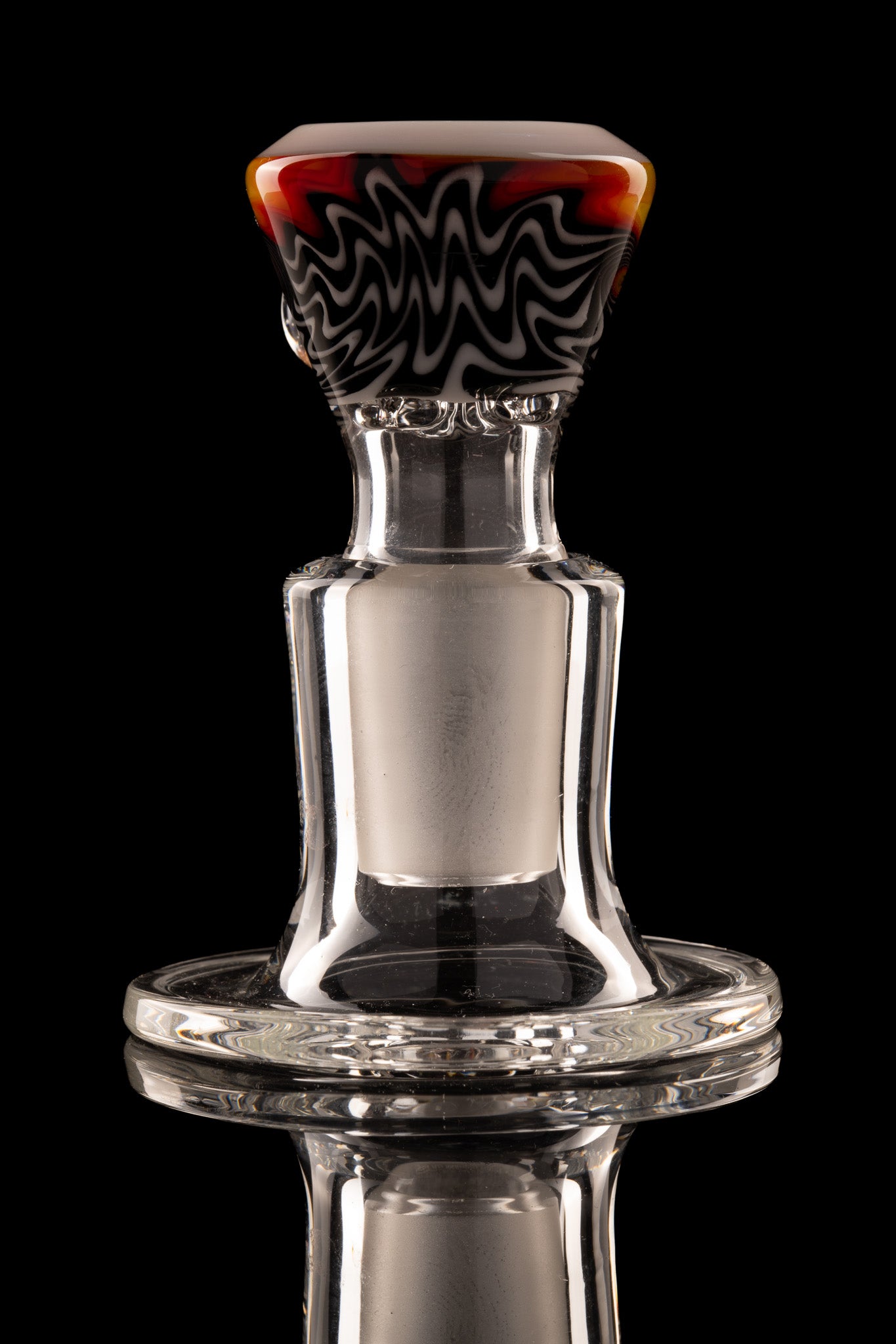 Titz Glass - 18mm 4 Hole Line Worked Titty Slide - 3