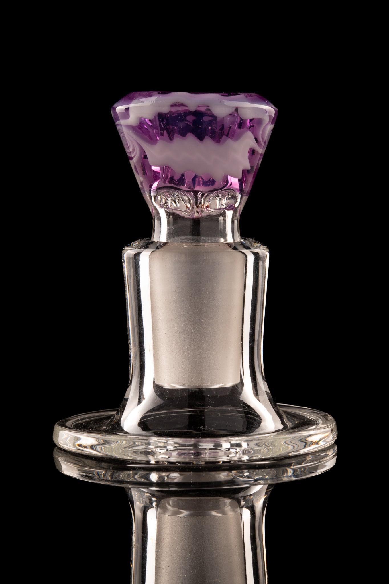 Titz Glass - 18mm 4 Hole Line Worked Titty Slide - 4