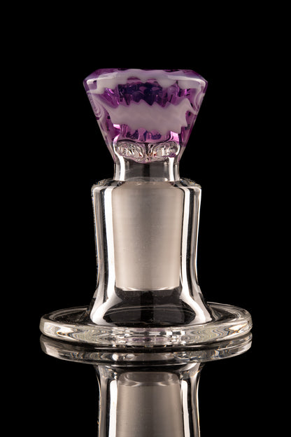 Titz Glass - 18mm 4 Hole Line Worked Titty Slide - 4