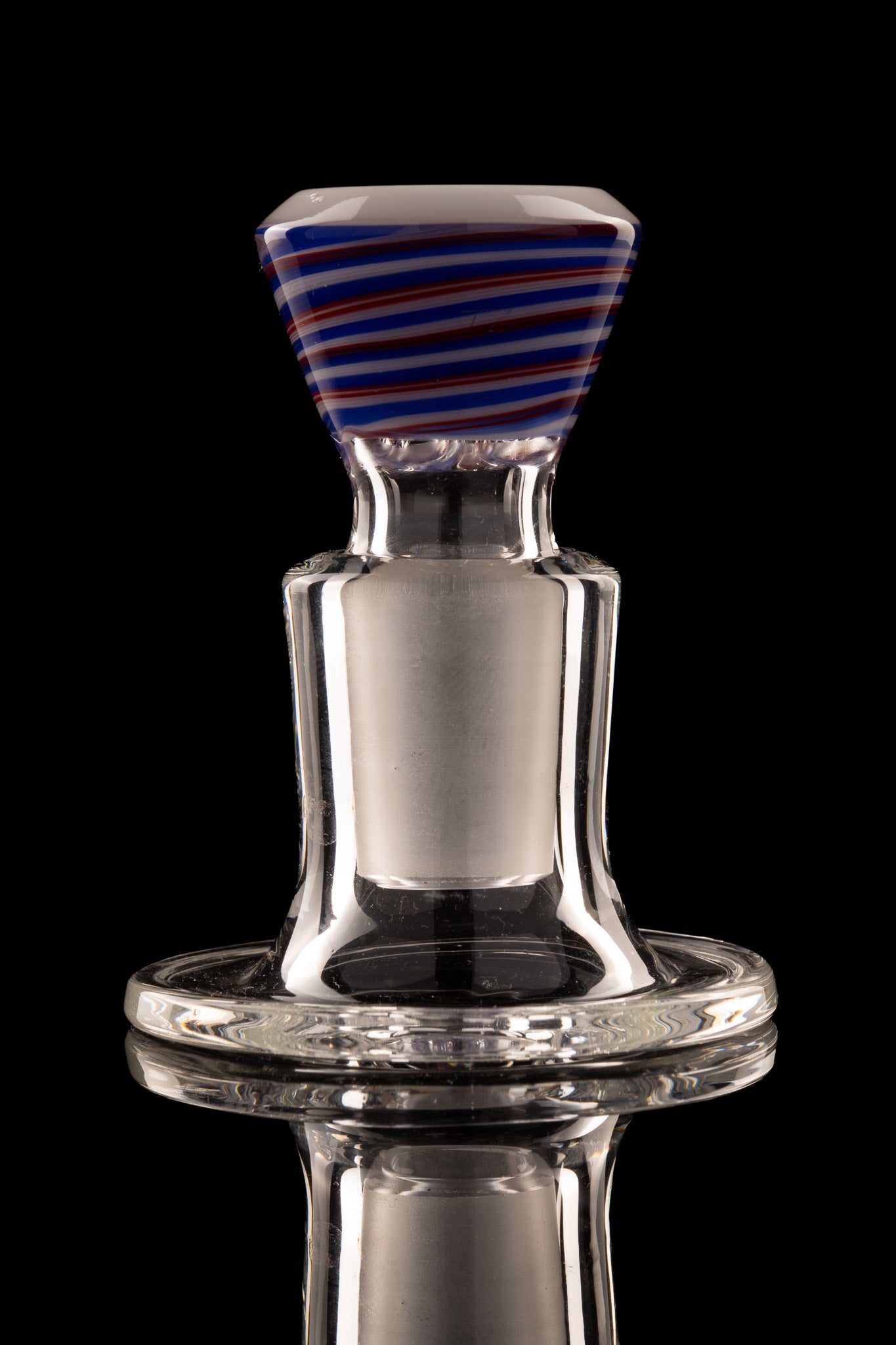 Titz Glass - 18mm 4 Hole Line Worked Titty Slide - 5