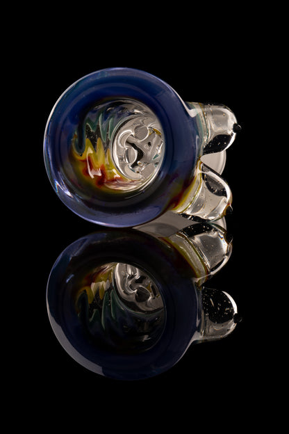 Titz Glass - 18mm 4 Hole Line Worked Titty Slide - 1