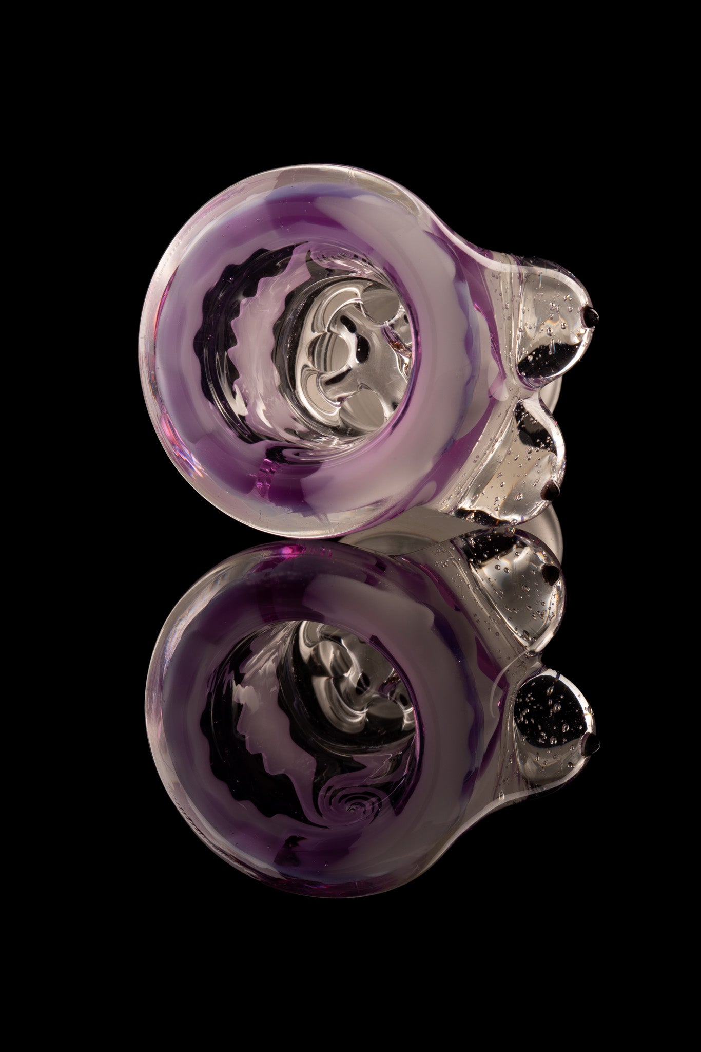 Titz Glass - 18mm 4 Hole Line Worked Titty Slide - 4