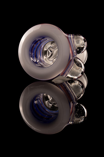 Titz Glass - 18mm 4 Hole Line Worked Titty Slide - 5